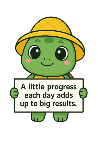 Little Progress Turtle Mascot 1